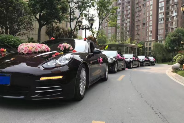 保时捷帕拉梅拉+宝马5系车队