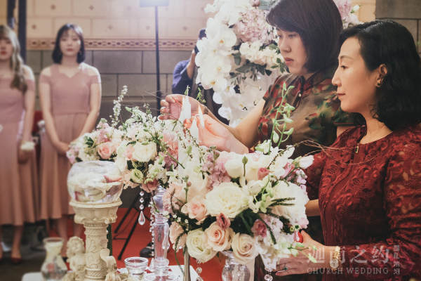 西直门教堂婚礼—白粉系