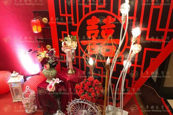 中式婚礼 棕泉酒店与益健海鲜城现场布置