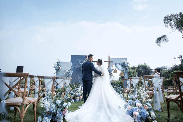 【清陌】户外蓝色小清新婚礼