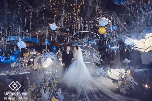《星辰》室内主要婚礼策划 蓝色星空婚礼