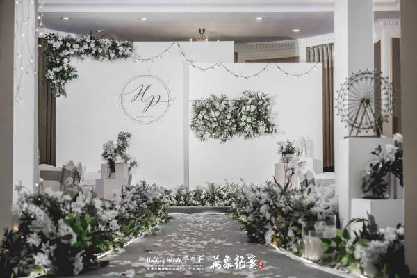 手牵手高端婚礼定制 | 极简白绿