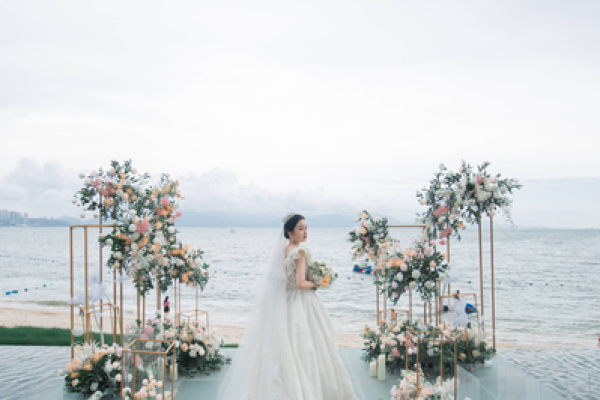 网红海边婚礼