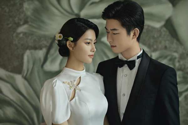 油画风婚纱照