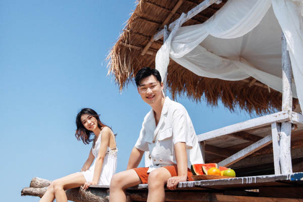 《两天定制》蜜月旅拍婚纱照 产品包邮到家