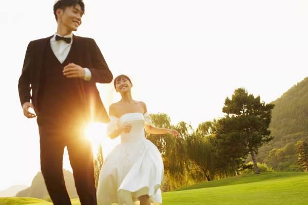 【西安台北新娘婚纱摄影】落日