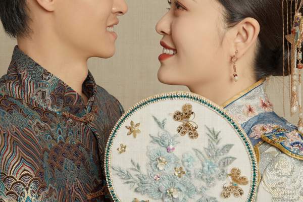 工笔画婚纱照~美人如画，真实客片