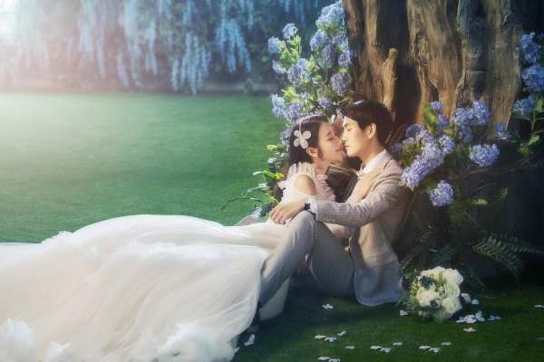 韩式森系唯美婚纱照