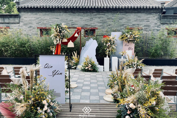 特色户外场地 小预算婚礼推荐 露台婚礼