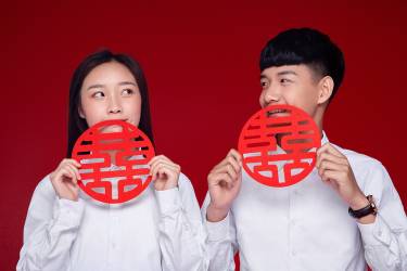 红盖头婚纱摄影【结婚证件照】【结婚登记照】