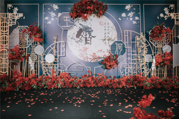 【纯恋婚礼】古色古香红蓝复古轻奢经典婚礼