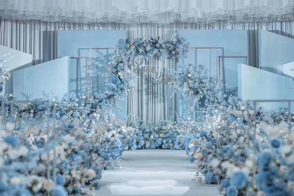 高级定制高级蓝婚礼案例