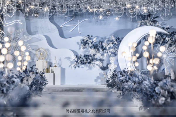 「懿爱婚礼」浪漫星空~月亮代表我的心(莫兰迪蓝)