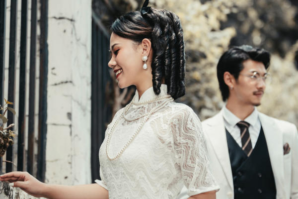 法式风婚纱照