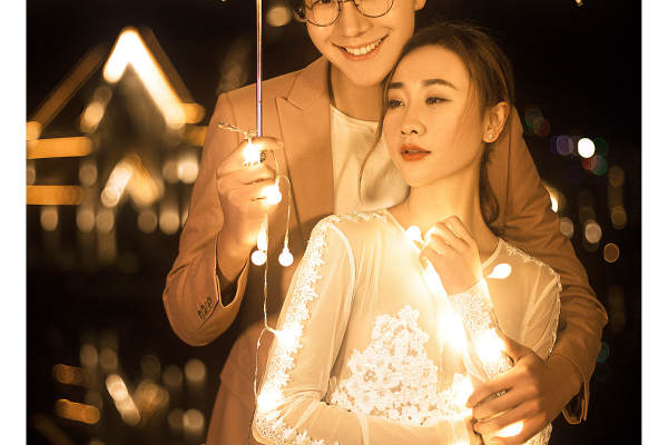 金夫人婚纱摄影南充站唯美夜景风