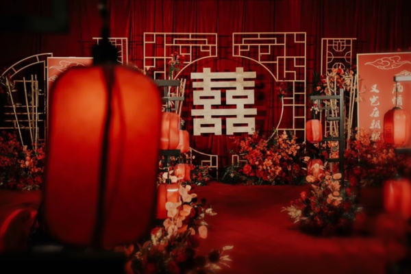 一茉婚礼｜新中式现场布置