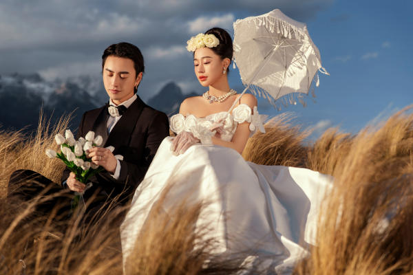 莫奈庄园主题婚纱
