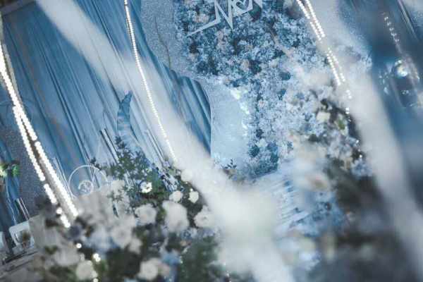 湖州艺品婚礼定制冰雪蓝 梦幻