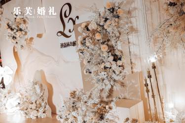 香槟色系唯美简约风格高级定制