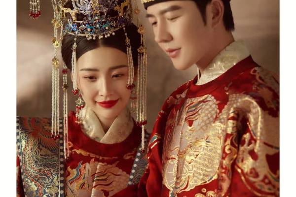 中式汉服婚纱照，国风之美大气磅礴