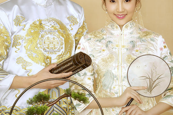 中式工笔画个性定制轻色系