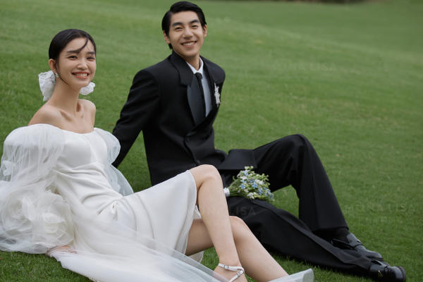 森系婚纱照只要拍的简简单单就好美啦