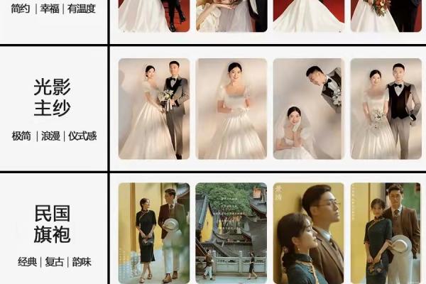 婚纱照四套风格怎么选#备婚姐妹收藏