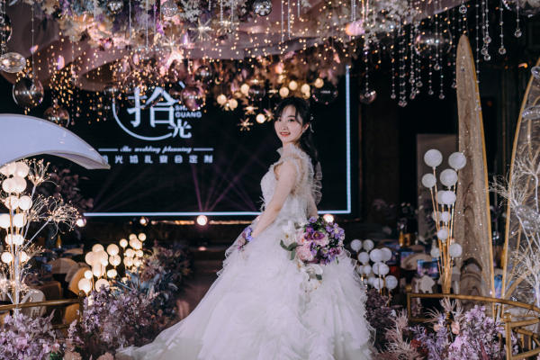 浪漫紫色主题婚礼|亚字顶|四大金刚全包