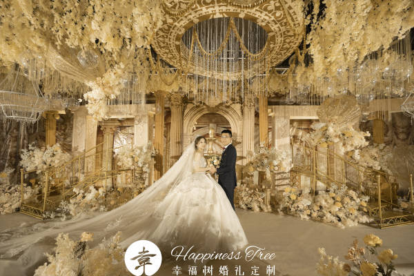 香槟色欧式宫廷风婚礼定制