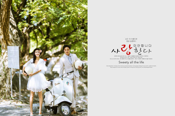 街拍小清新婚纱照