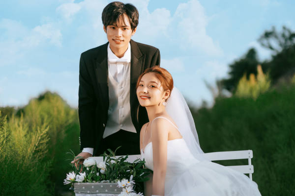 看到就想恋爱的小清新婚纱照