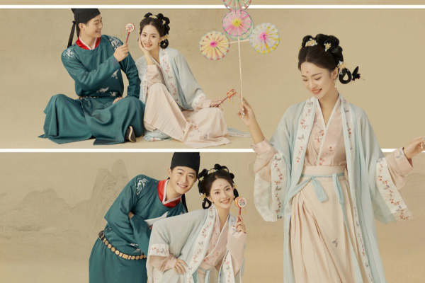 拜托❗️甜甜的汉服婚纱照💑在南京