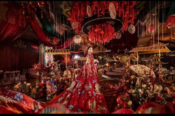红金，浓郁中式婚礼