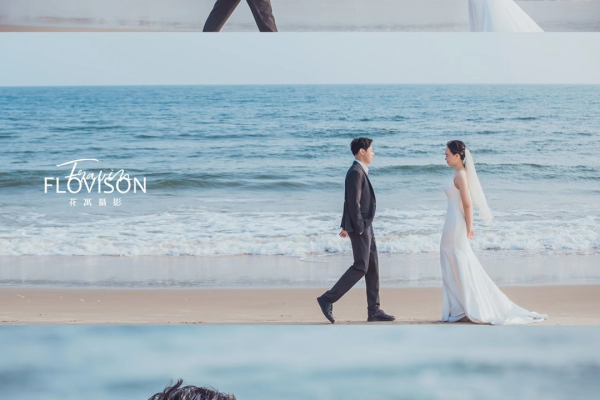 #电影感婚纱照
海边浪漫爱情