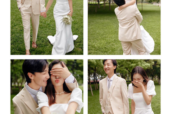 森系草坪婚纱照