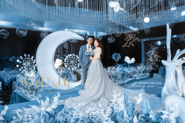 蓝色浪漫婚礼