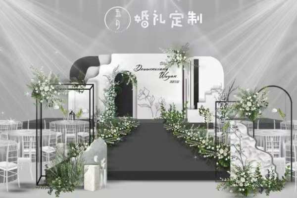 五月婚礼【夏天的风清新的白绿森系】