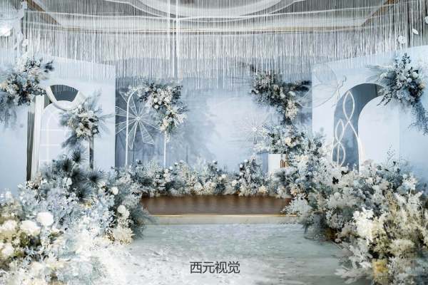 浅蓝色梦幻系婚礼