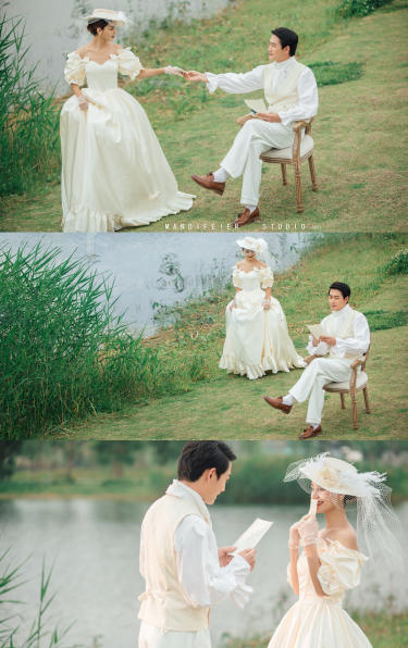 【成都婚纱照】春夏必拍的法式森系婚纱照