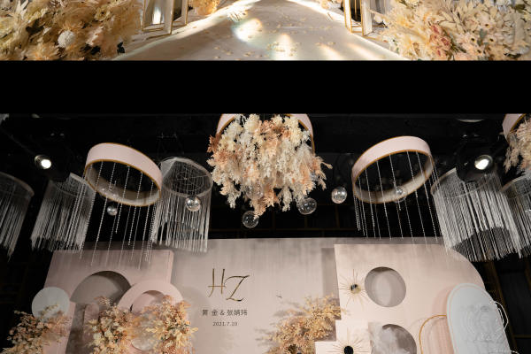      香槟粉主题婚礼
