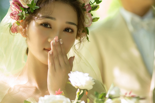 森系主题婚纱照