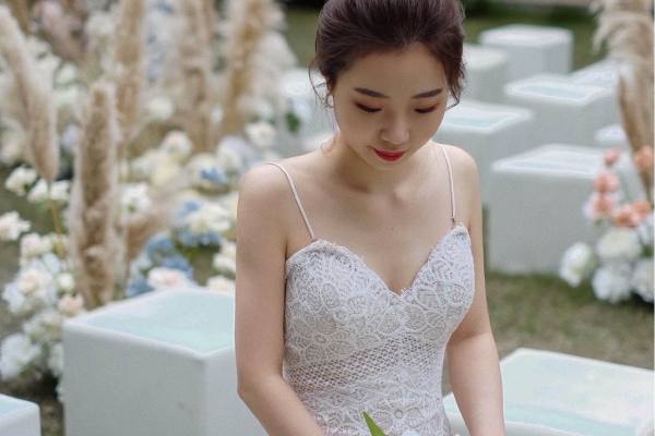 小清新水蓝色户外婚礼#心蓝