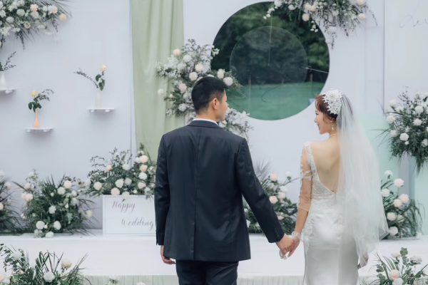 白绿户外清新系婚礼