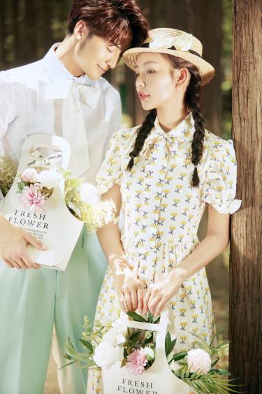 氧气少女都爱的小清新婚纱照