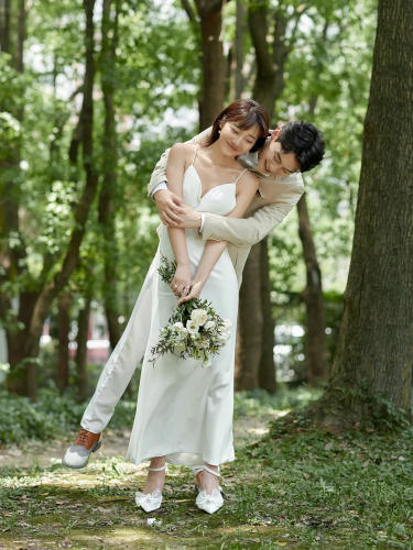 法式轻复古森系婚纱照 重庆婚纱照风格