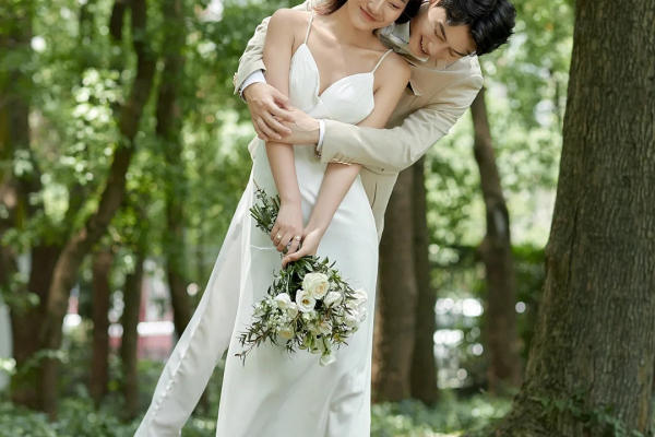法式轻复古森系婚纱照 重庆婚纱照风格