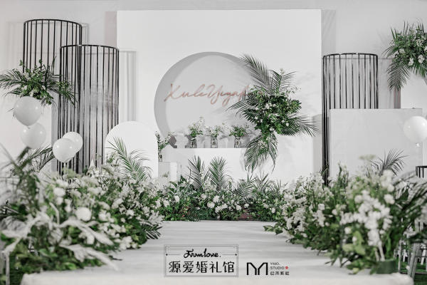 源爱婚礼馆—庭院白色韩系婚礼