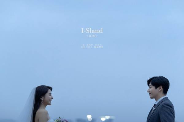 外景海边浪漫婚纱照