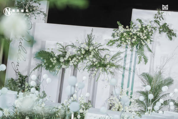【概念轻奢婚礼】清新白绿色婚礼