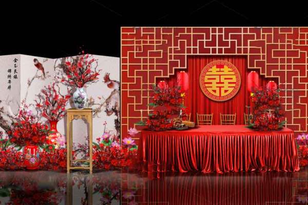 新中式大气红色婚礼